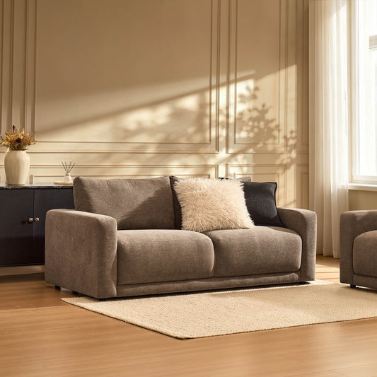 Chicago 3 Seater Sofa - Chenille Mushroom