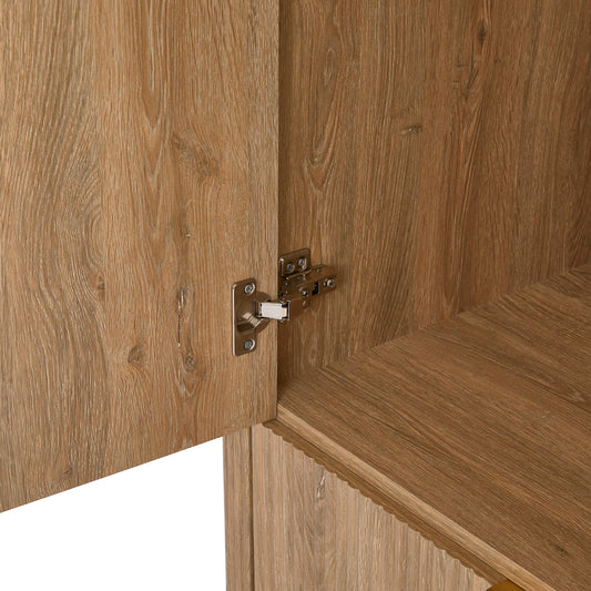 Hattie 2 Door Wardrobe with Drawer - Light Wood