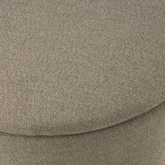 Adelaide Gold Base Storage Stool - Oatmeal - DUSK