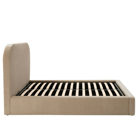 Aintree Ottoman Storage Bed - Textured Oatmeal - DUSK