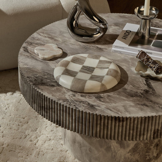 Aleyna Coffee Table - Marble Effect - DUSK