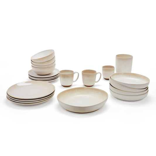 Alfredo Speckled Stoneware Set of 4 Dinner Plates - DUSK