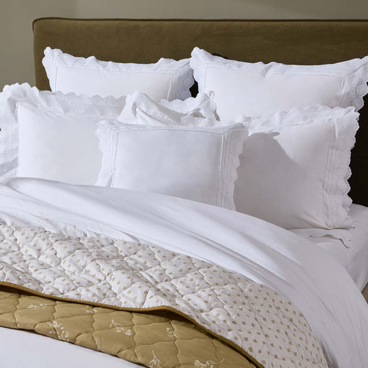 Alice 200 Thread Count Duvet Cover - White - DUSK