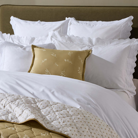 Alice 200 Thread Count Duvet Cover - White - DUSK