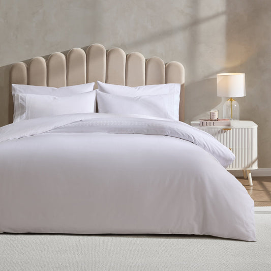 Alma 300 Thread Count Duvet Cover - Sateen - Off White - DUSK