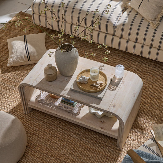 Alora Coffee Table - Washed Wood - DUSK
