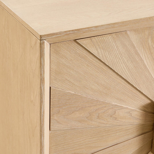 Amaya Ash 2 Door Sideboard - Light Wood - DUSK