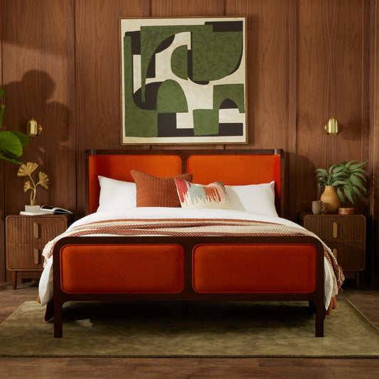 Amsterdam Bed Frame - Bright Orange - DUSK