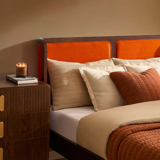 Amsterdam Bed Frame - Bright Orange - DUSK