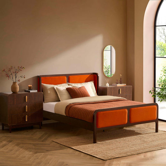 Amsterdam Bed Frame - Bright Orange - DUSK
