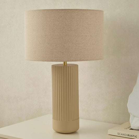 Ande Concrete Pillar Table Lamp - Natural - DUSK