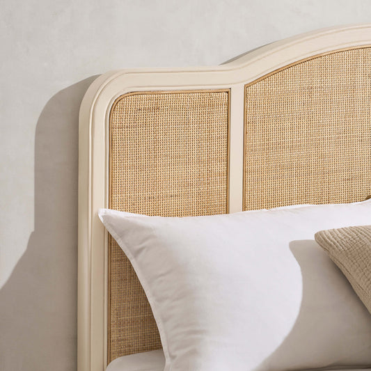 Annecy Curved Rattan Frame - Cream - DUSK