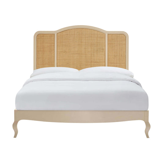 Annecy Curved Rattan Frame - Cream - DUSK