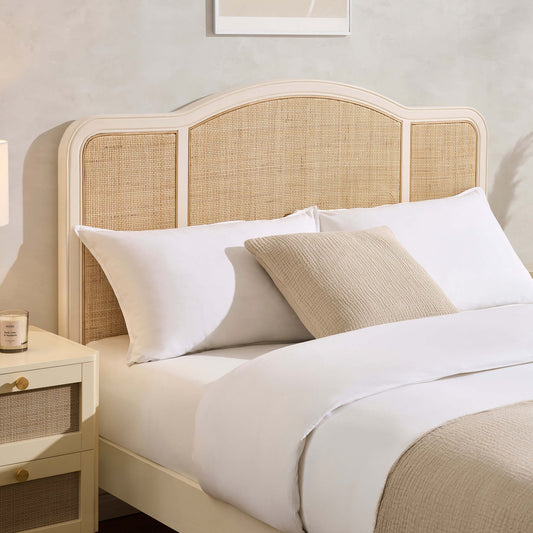 Annecy Curved Rattan Frame - Cream - DUSK