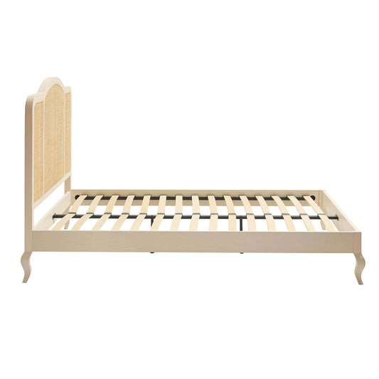 Annecy Curved Rattan Frame - Cream - DUSK