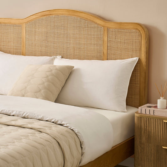 Annecy Rattan Bed Frame - Natural - DUSK