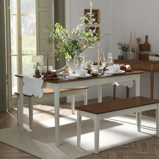 Anya Pine Wood Bench - DUSK