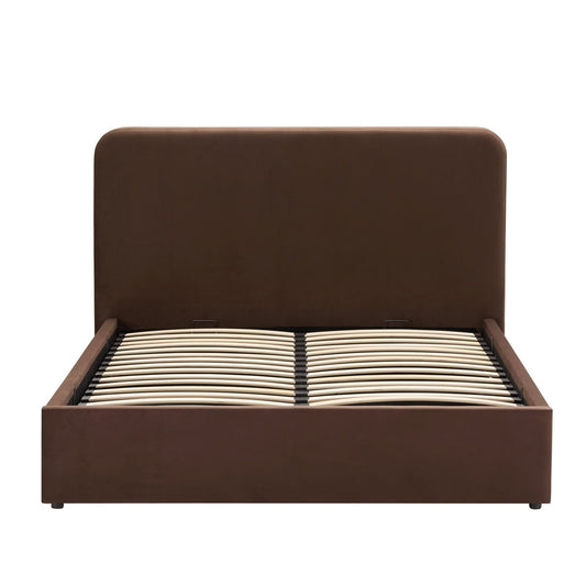 Ascot Ottoman Storage Bed - Cappuccino - DUSK