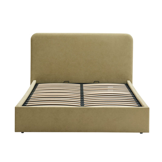 Ascot Ottoman Storage Bed - Light Green - DUSK