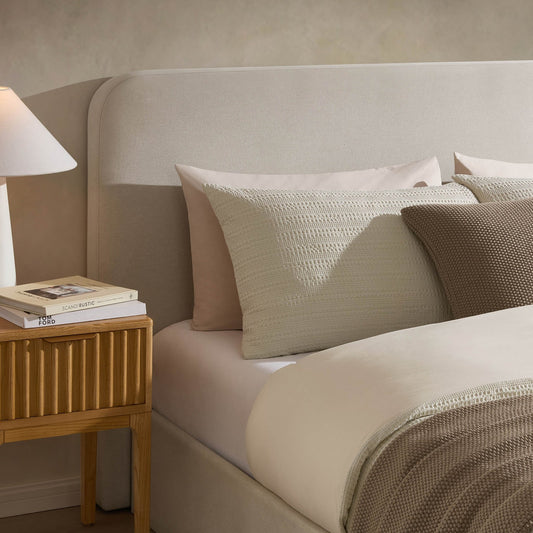 Ascot Ottoman Storage Bed - Natural - DUSK