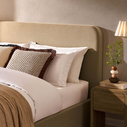 Ascot Ottoman Storage Bed - Oatmeal - DUSK