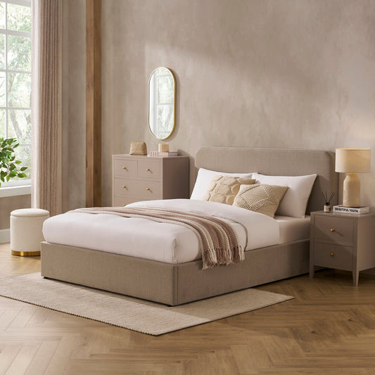 Ascot Ottoman Storage Bed - Stone Grey - DUSK