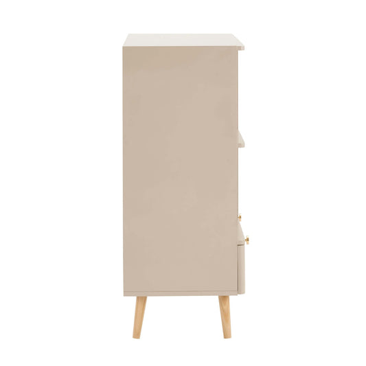 Aurelia Bookcase With Drawers - Vintage Cream - DUSK