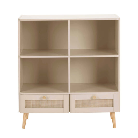 Aurelia Bookcase With Drawers - Vintage Cream - DUSK
