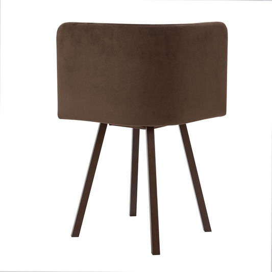 Ava Space Saver 4 Seater Dining Table and Chairs - Cappuccino - DUSK