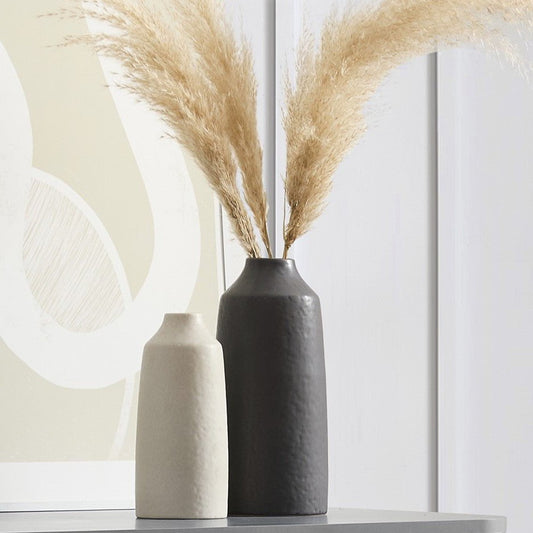 Azalea Matt Effect Vase - Charcoal - DUSK