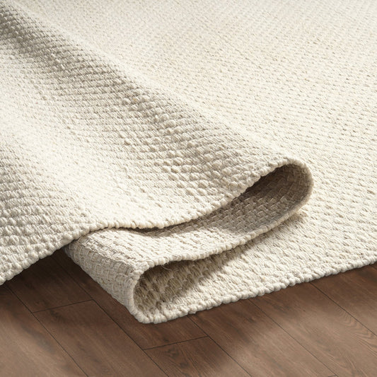 Benji Handwoven Loop Rug - Ivory - DUSK