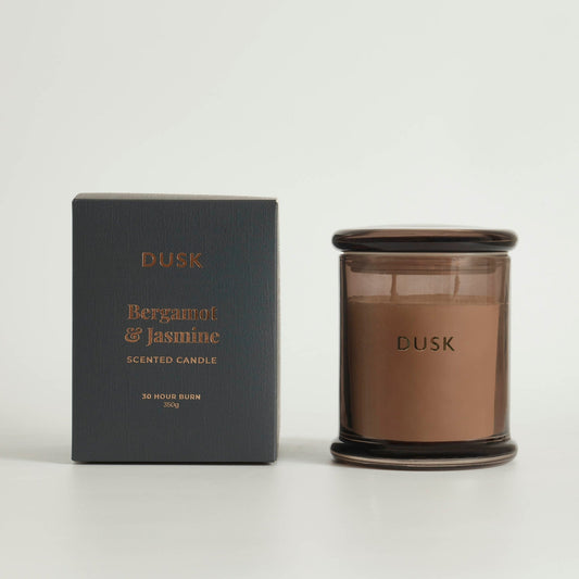 Bergamot and Jasmine Luxury Scented Candle - DUSK