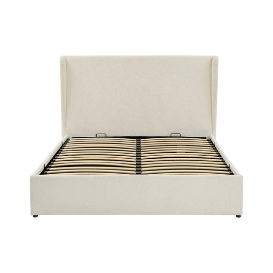 Berkeley Ottoman Storage Bed - Chenille Ecru - DUSK