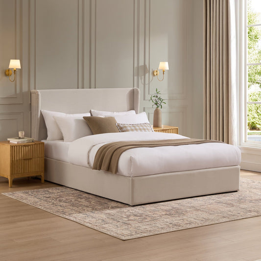 Berkeley Ottoman Storage Bed - Natural - DUSK
