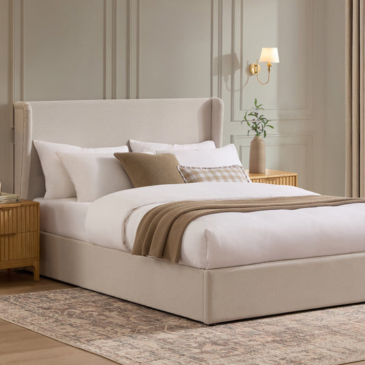 Berkeley Ottoman Storage Bed - Natural - DUSK