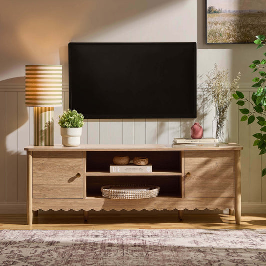 Betty Tv Unit for TVs up to 60" - Light Wood - DUSK