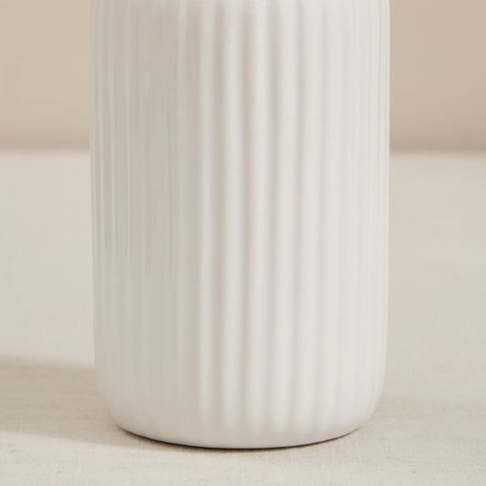 Blake Ribbed Glaze Accessories Bundle - Set of 2 - White - DUSK