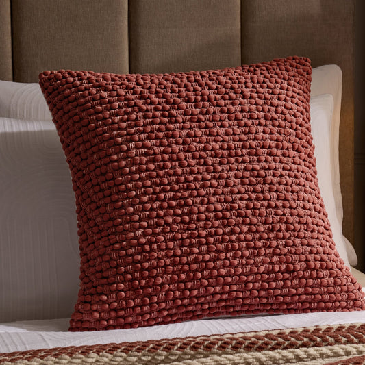 Bobble Loop Cushion Cover - Rust - DUSK