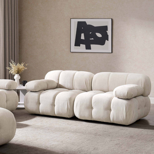 Bondi 2 Seater Sofa - Ivory - DUSK