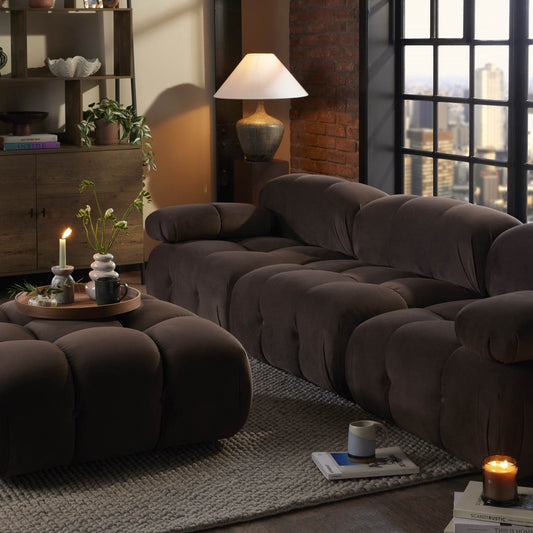 Bondi 3 Seater Sofa - Cappuccino - DUSK