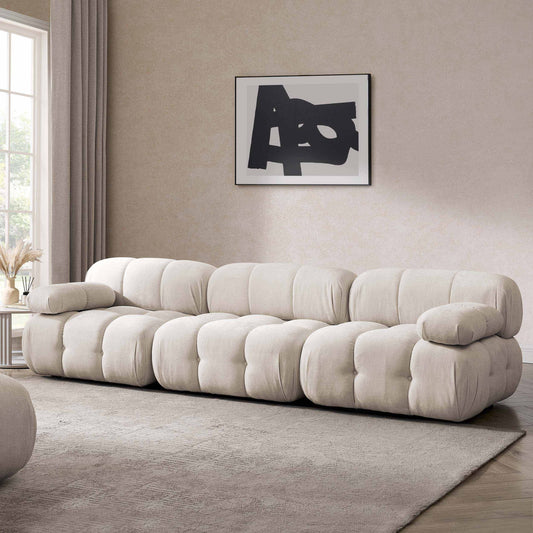 Bondi 3 Seater Sofa - Ivory - DUSK
