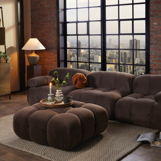 Bondi Pouffe - Cappuccino - DUSK