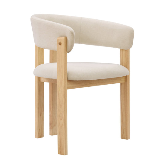 Bridget Set of 2 Dining Chairs - Cream Linen - DUSK