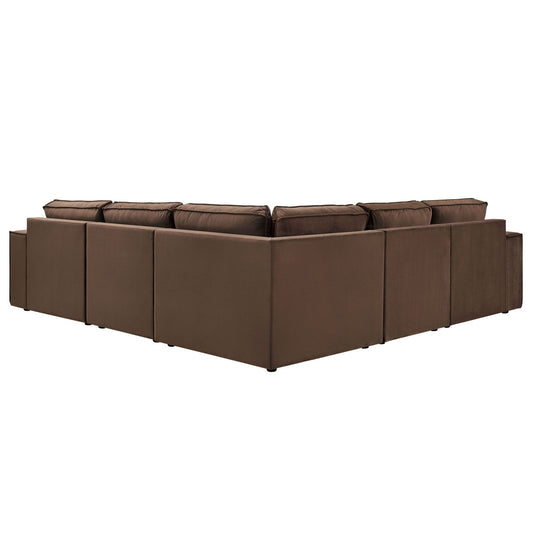 Brooklyn Large Right Hand Corner Sofa - Cappuccino - DUSK
