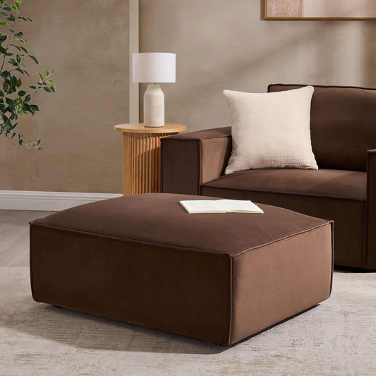 Brooklyn Pouffe - Cappuccino - DUSK