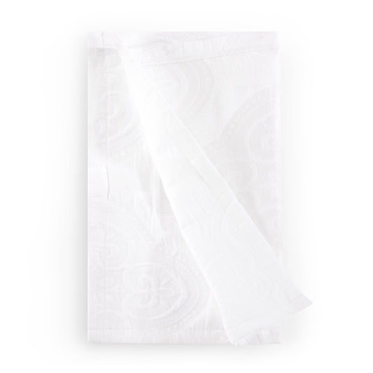 Cannes Matelassé 300 Thread Count Set of 4 Napkins - White - DUSK