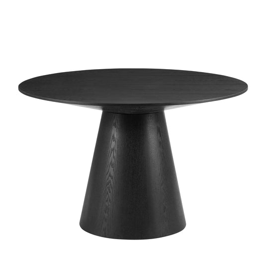 Cassie 4 - 6 Seater Dining Table - Black Wood - DUSK
