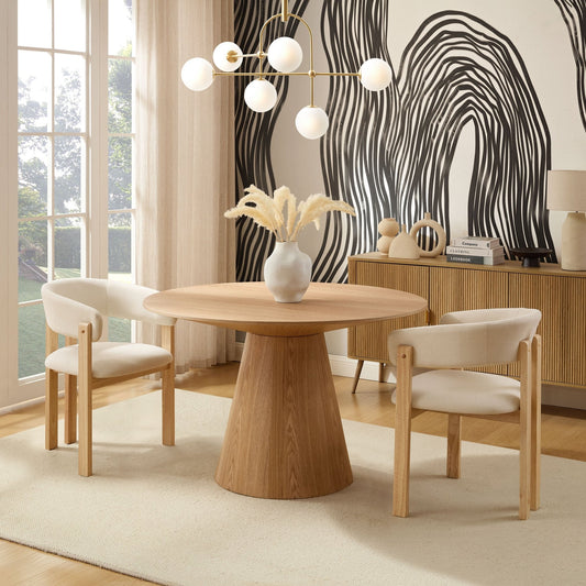 Cassie 4 - 6 Seater Dining Table - Natural Wood - DUSK