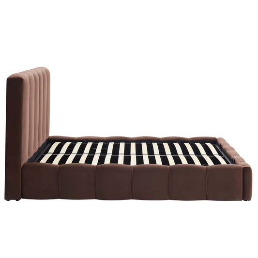 Cheshire Ottoman Storage Bed - Cappuccino - DUSK
