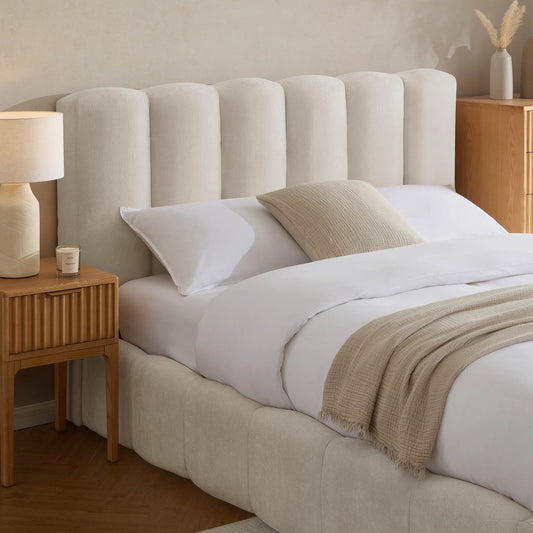 Cheshire Ottoman Storage Bed - Ivory - DUSK